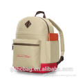 Hot Selling Factory Sale Directly Beige Polyester Backpacks for Wholesale